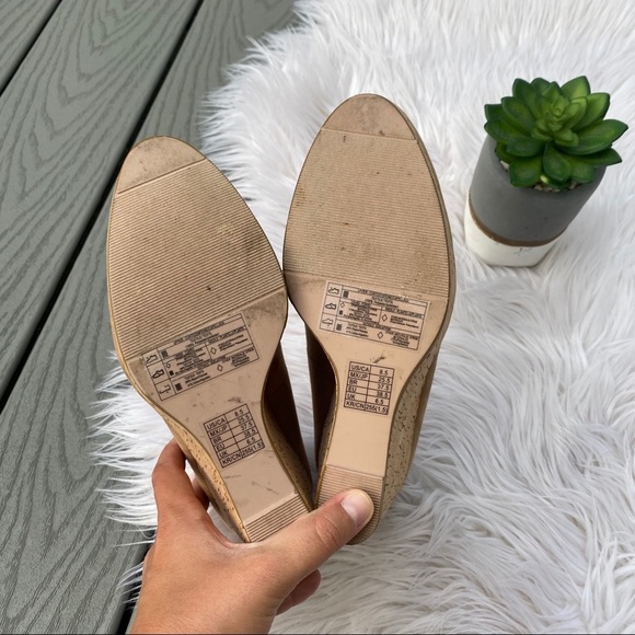 Suede cork wedges - Picture 4 of 6